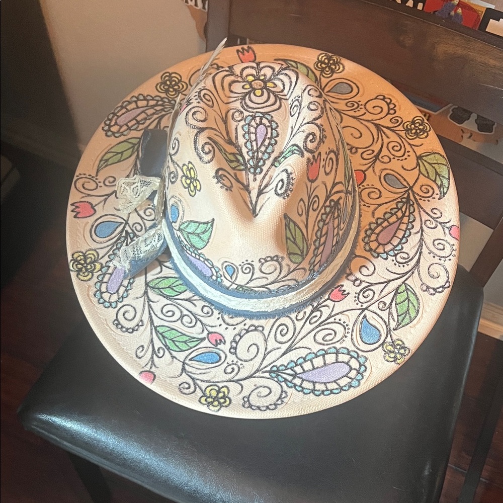 Taboo Multicolor Floral Pattern Hat